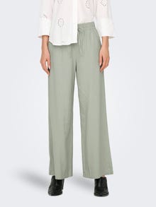 ONLY Loose Fit High waist Trousers -Desert Sage - 15318361