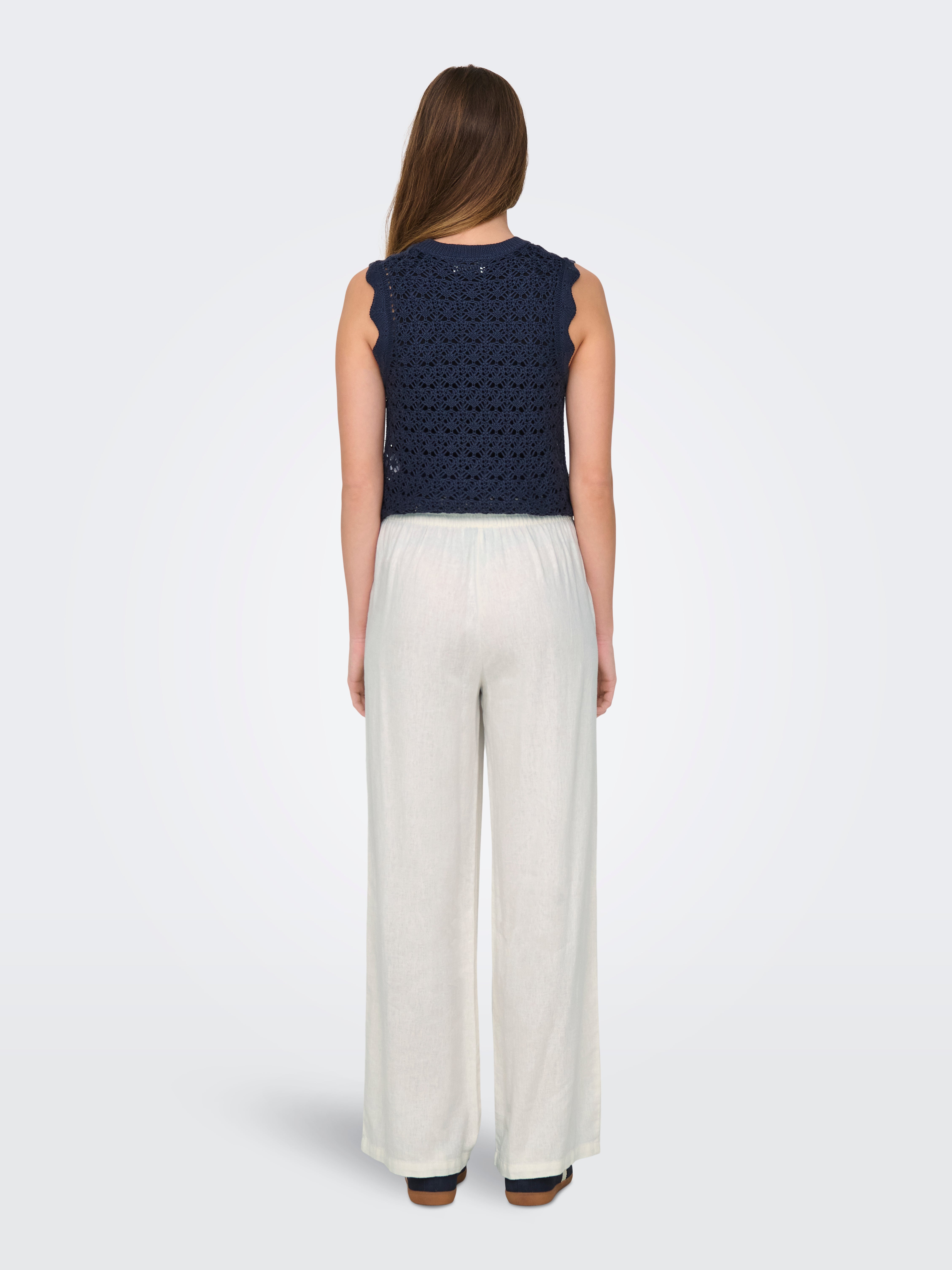 JDYSAY Loose Fit Wide-leg trousers | White Clear | ONLY®