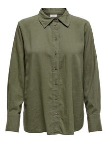 ONLY Lös passform Skjortkrage Manschetter med knappar Rymliga ärmar Skjorta -Kalamata - 15318364