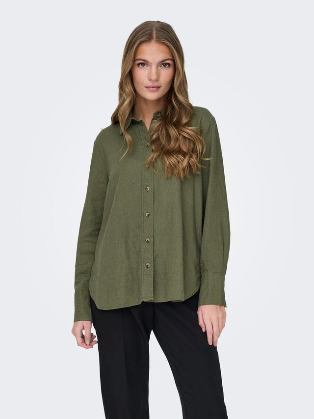 ONLY Loose fit linen shirt - 15318364