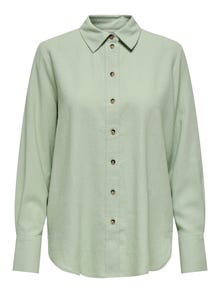 ONLY Loose Fit Shirt collar Buttoned cuffs Volume sleeves Shirt -Desert Sage - 15318364