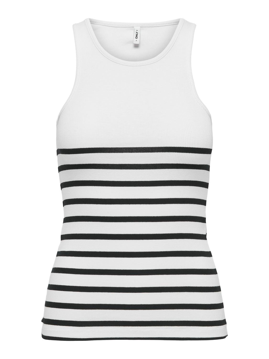 ONLY O-neck tank top -Bright White - 15318407