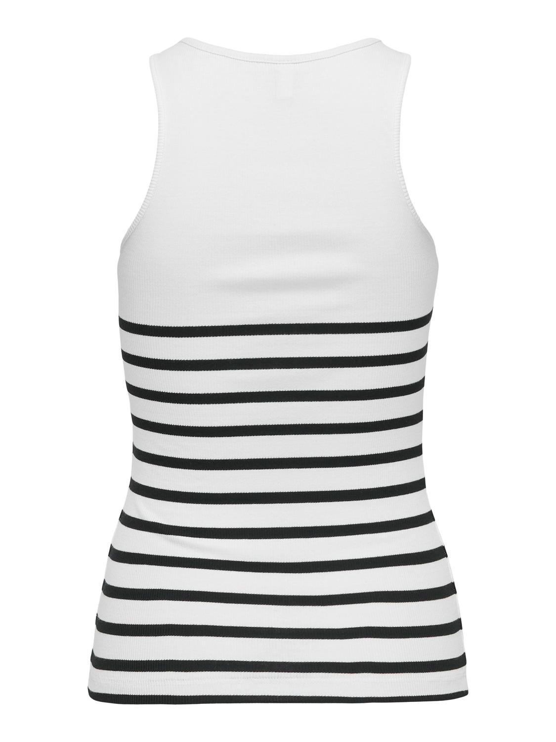 ONLY O-hals tanktop -Bright White - 15318407