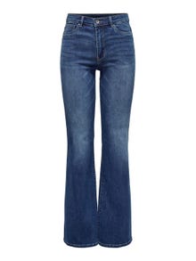 ONLY ONLRose High Waist Falred Jeans -Medium Blue Denim - 15318462
