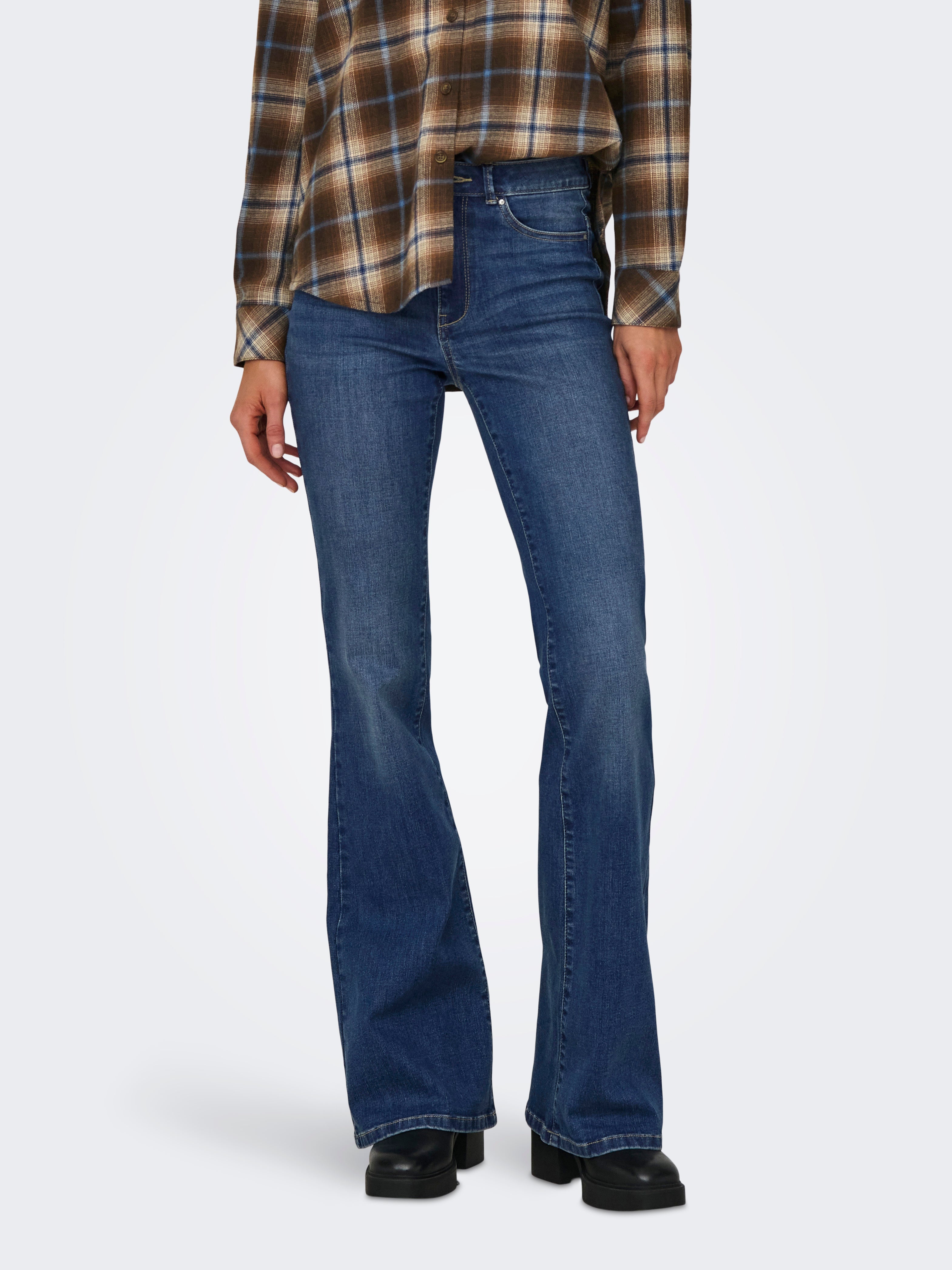 Onlrose Hohe Taille Flared Jeans
