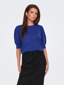 ONLY Kootud kangast lõige Ümmargune kaelus Pullover -Surf the Web - 15318551