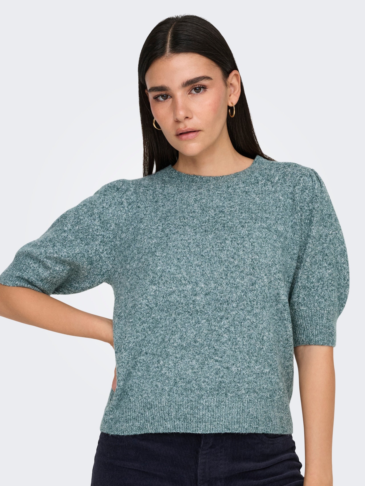 ONLY ONLRICA Pull en maille -Sea Moss - 15318551