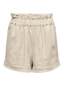 ONLY Loose fit Mid waist Shorts -Oxford Tan - 15318569