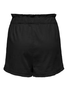 ONLY Shorts Loose Fit Taille moyenne -Black - 15318569
