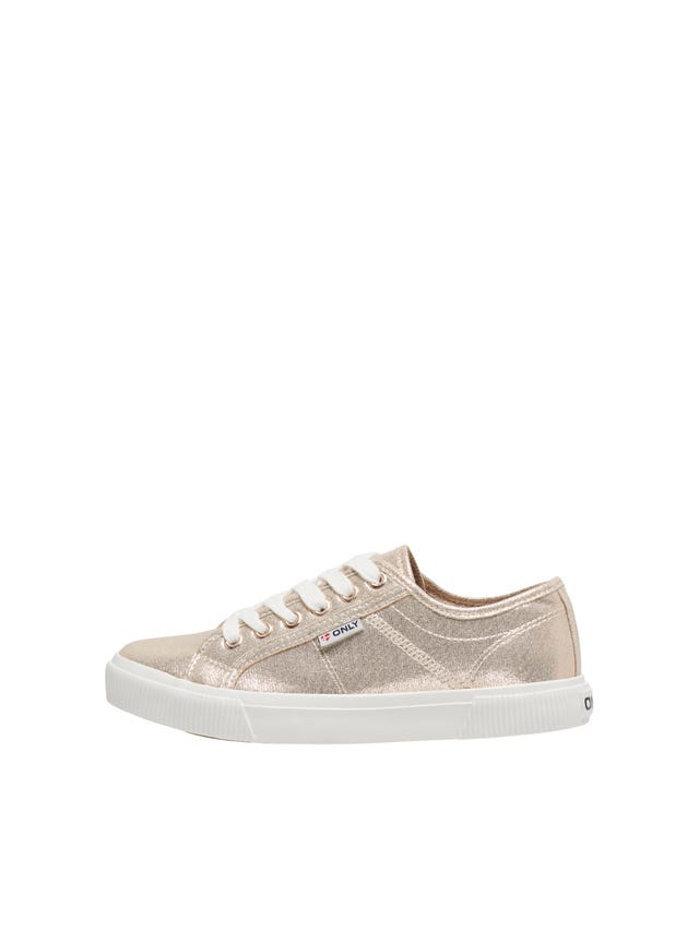 ONLY SHOES ONLSHILO GLITTER - Sneakers - White/silver/vit