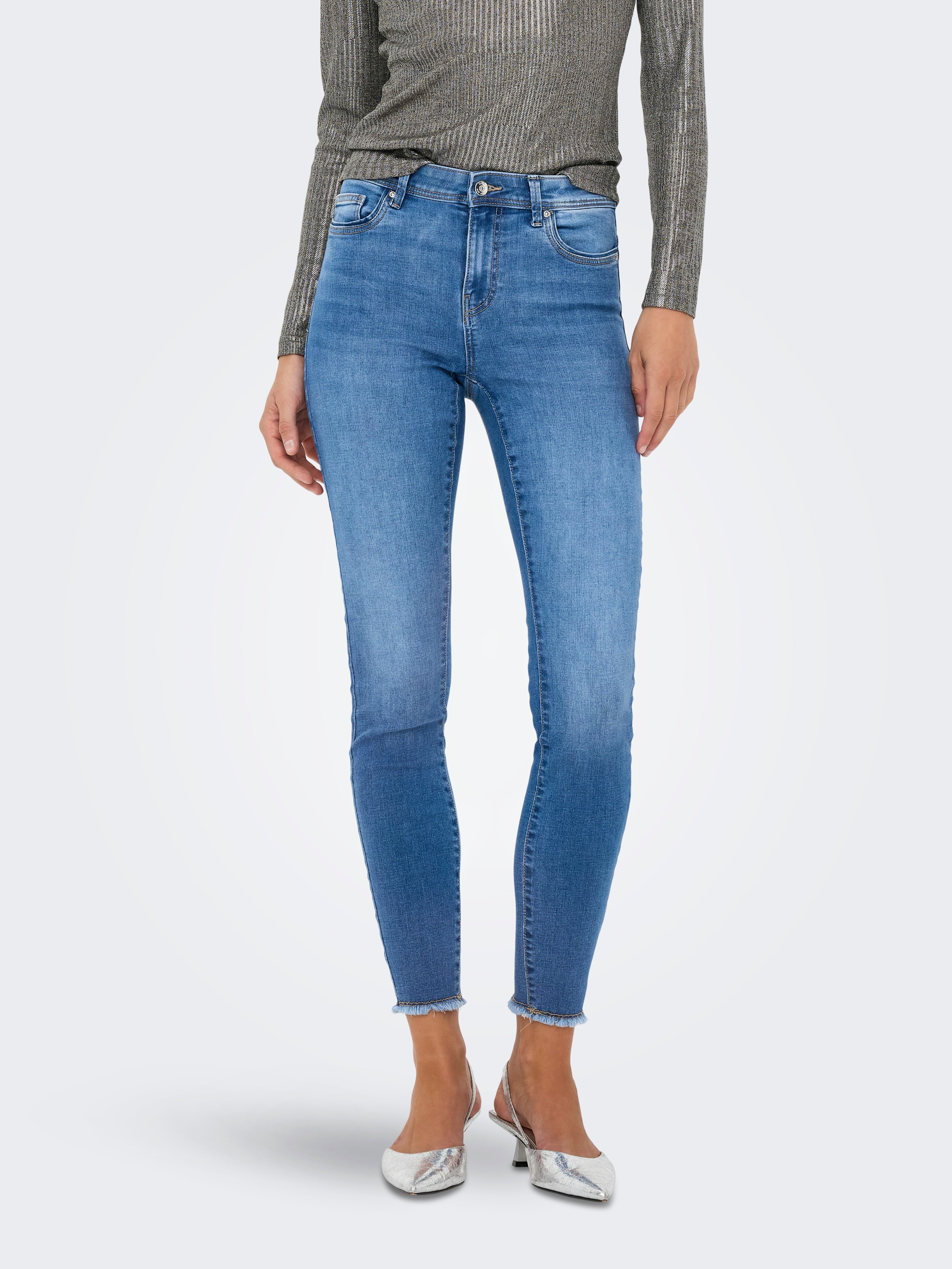 Onlwow Mittlere Taille Skinny Fit Jeans