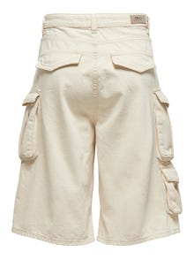 ONLY Ruumikas lõige Kõrge vöökoht Lühikesed püksid -Ecru - 15318620