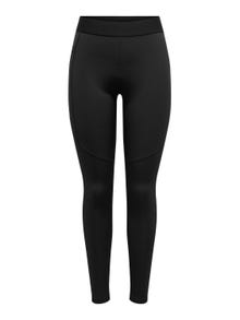 ONLY High waist training tights -Black - 15318639