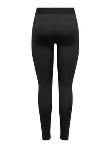 ONLY Leggings Tight Fit Taille haute -Black - 15318639