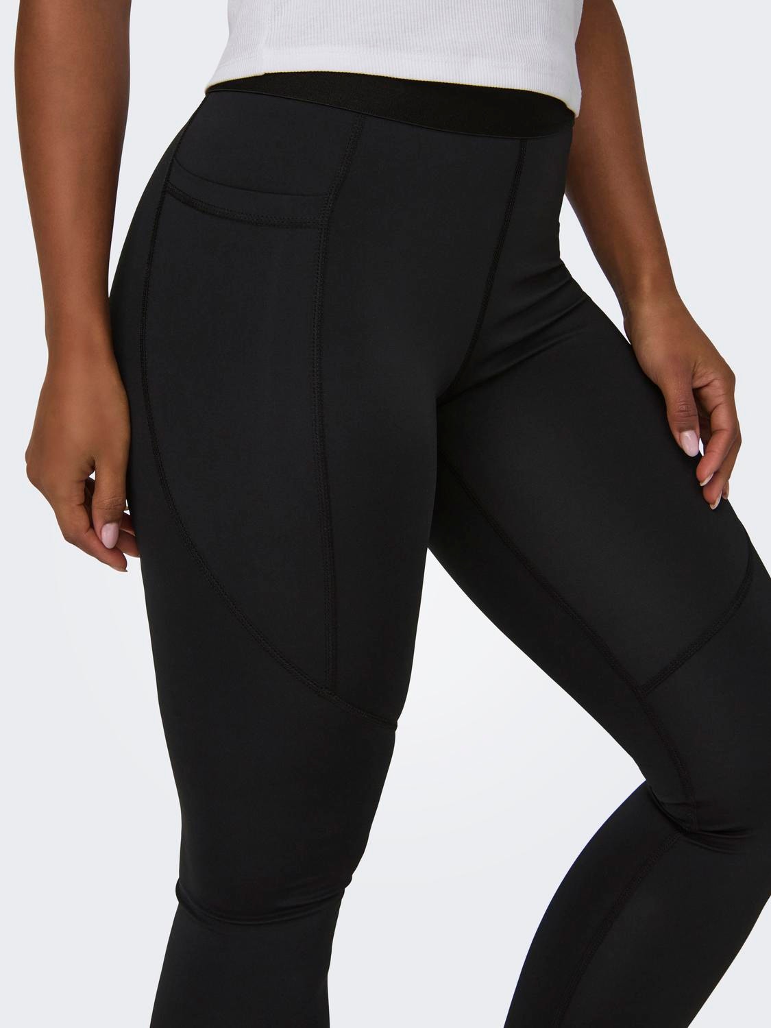 ONLY High waist training tights -Black - 15318639