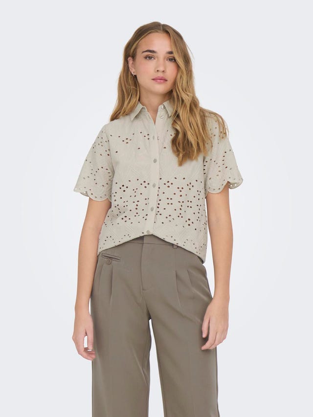 ONLY Broderie anglaise shirt - 15318650