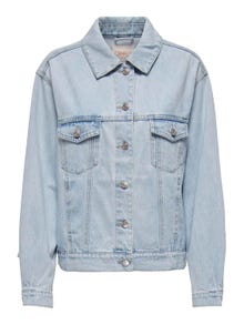 ONLY Oversize Denim jacket -Light Blue Denim - 15318685