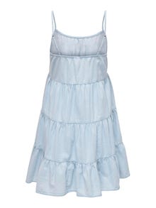 ONLY Mini sleeveless denim dress -Light Blue Denim - 15318689