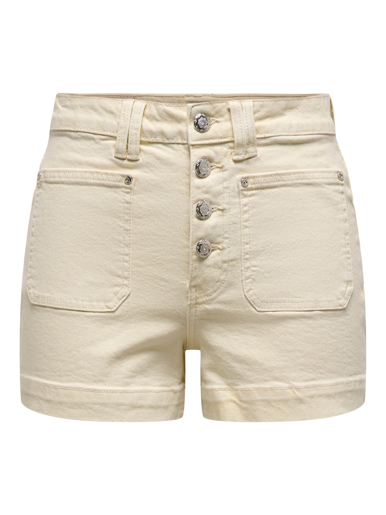 ONLY Shorts Corte loose Cintura alta -Ecru - 15318745