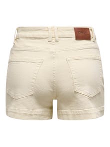 ONLY Locker geschnitten Hohe Taille Shorts -Ecru - 15318745