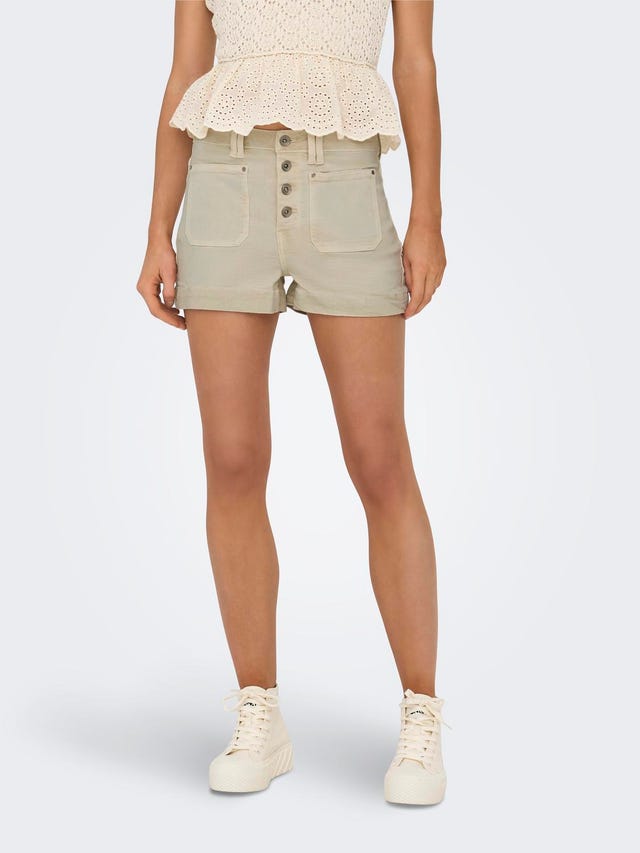 ONLY Shorts Loose Fit Vita alta - 15318745