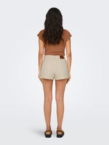 ONLY Locker geschnitten Hohe Taille Shorts -Ecru - 15318745