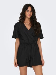 ONLY Wrap Playsuit  -Black - 15318777
