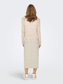 ONLY Midi cargo skirt with high waist -Silver Lining - 15318851