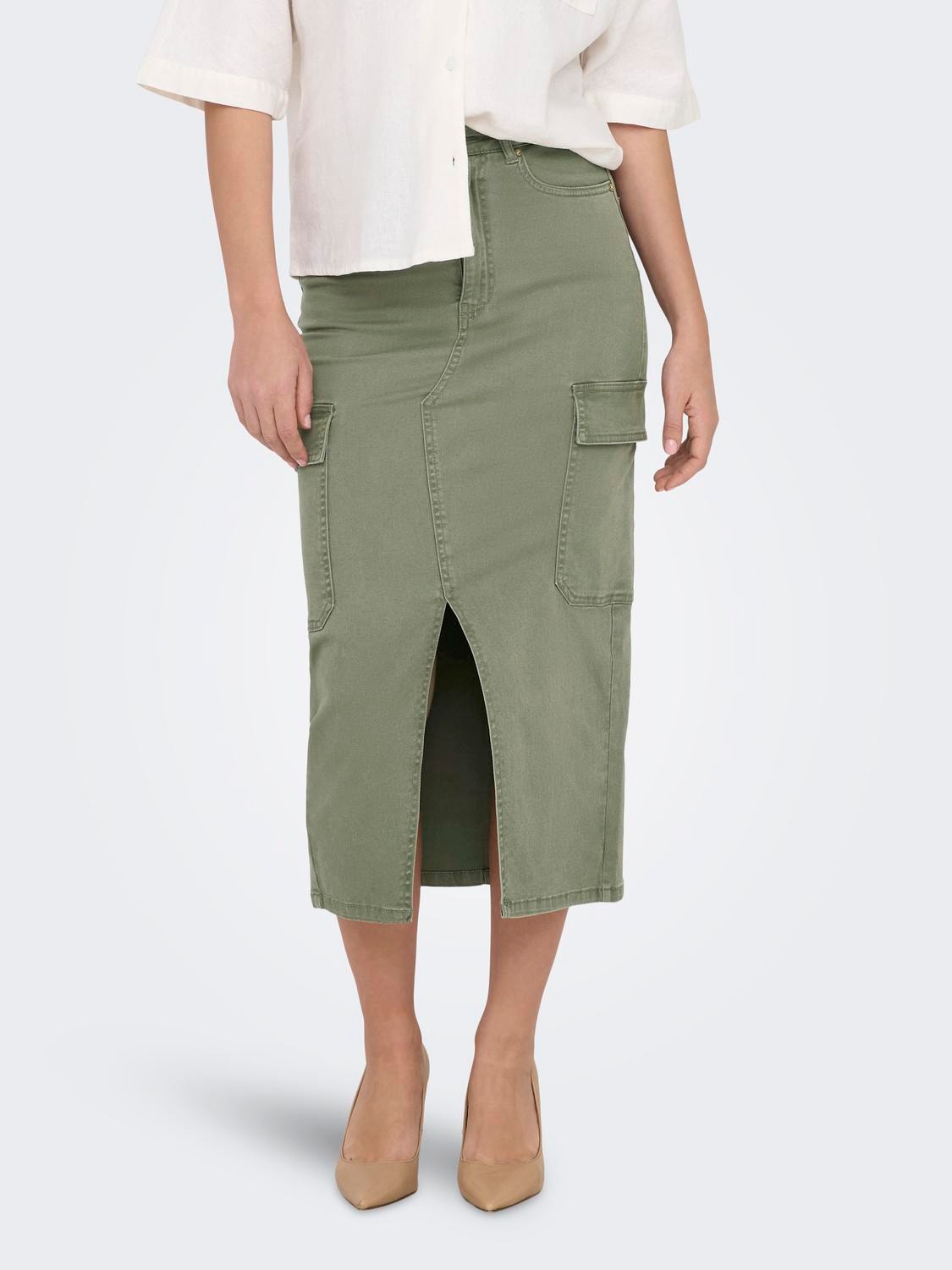 ONLY High waist Long skirt -Kalamata - 15318851