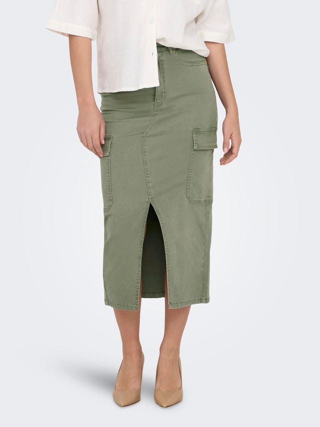 ONLY Midi cargo skirt with high waist - 15318851