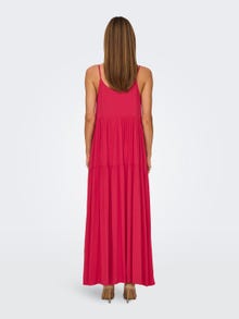 ONLY Maxi u-neck dress -Viva Magenta - 15318860