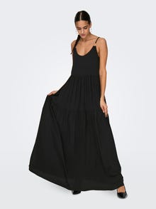 ONLY Maxi u-neck dress -Black - 15318860