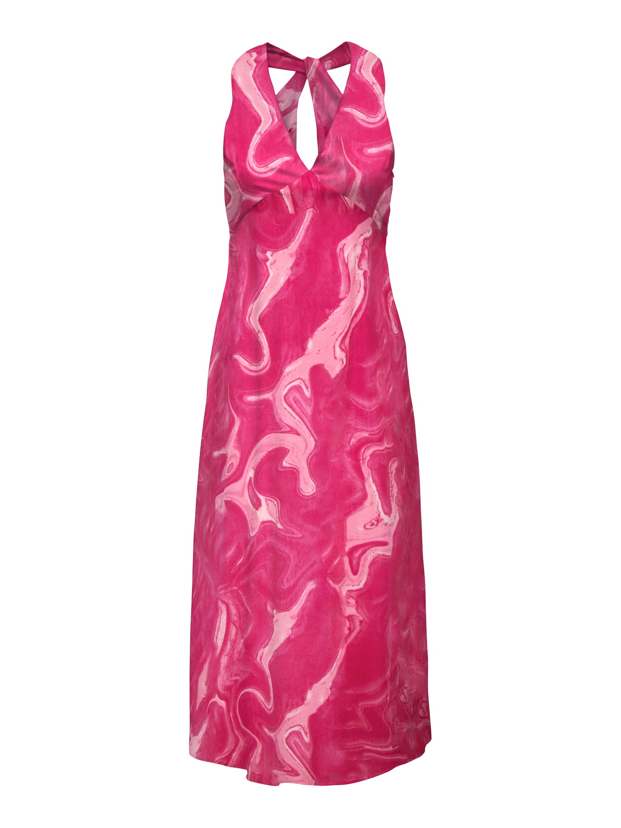 ONLY Maxi dress with v-neck -Raspberry Sorbet - 15318885