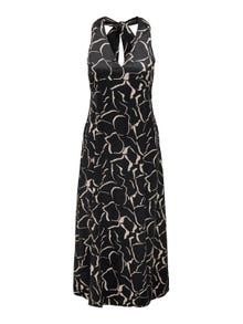 ONLY Krój regularny Kwadratowy dekolt Długa sukienka -Black - 15318885
