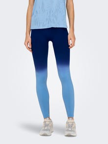 ONLY Tight fit high waisted leggings -Blissful Blue - 15318911