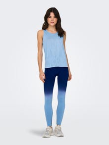 ONLY Leggings Tight Fit Taille haute -Blissful Blue - 15318911