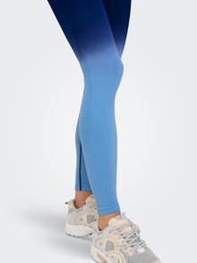 ONLY Tight fit high waisted leggings -Blissful Blue - 15318911