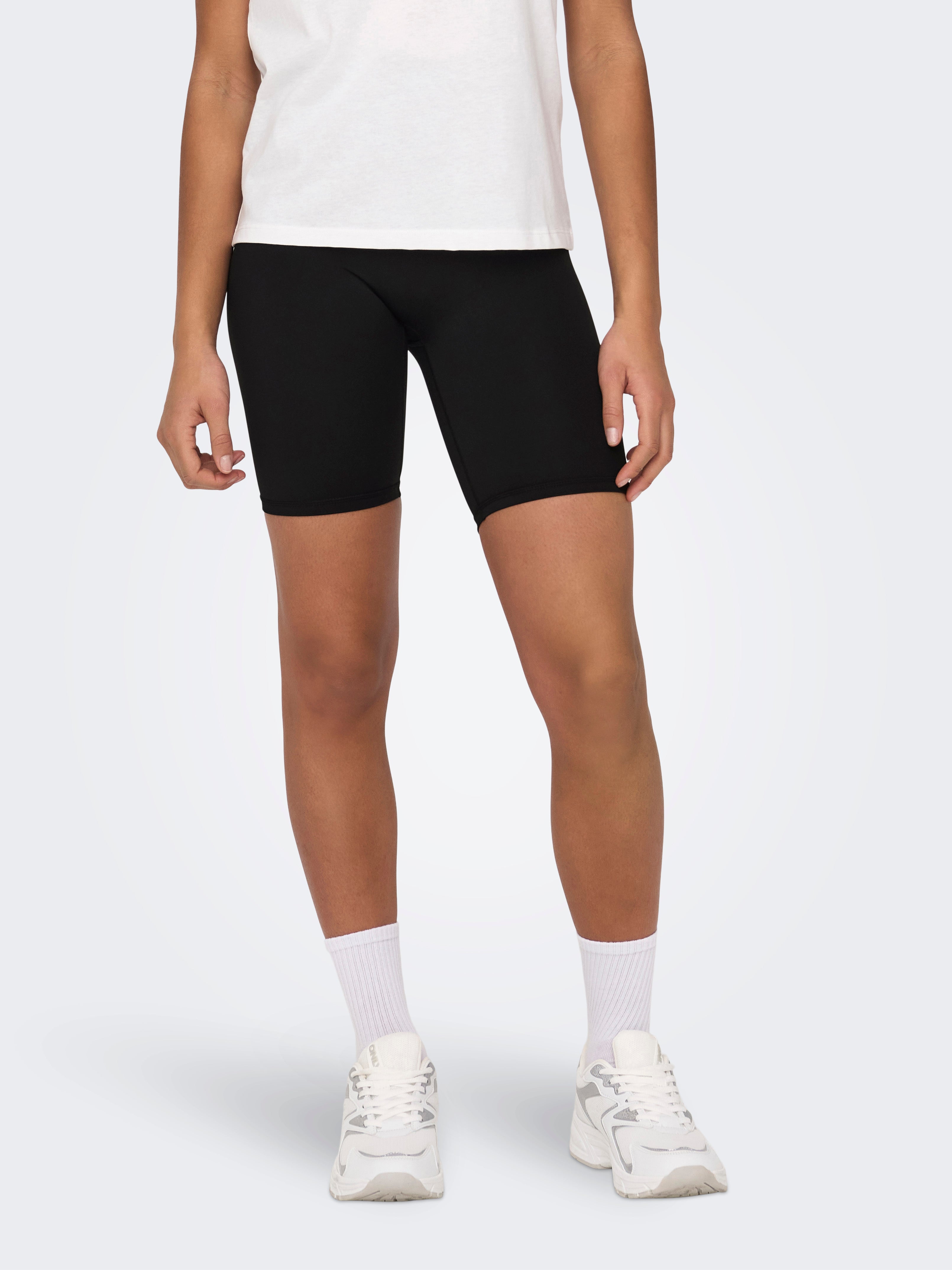 Thumbnail - Onpjam-sana-3 Hohe Taille Enger Schnitt Trainingsshorts