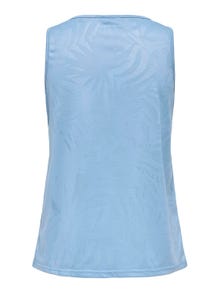 ONLY Loose Fit Round Neck Tank-Top -Blissful Blue - 15318941