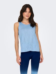 ONLY Loose Fit Round Neck Tank-Top -Blissful Blue - 15318941