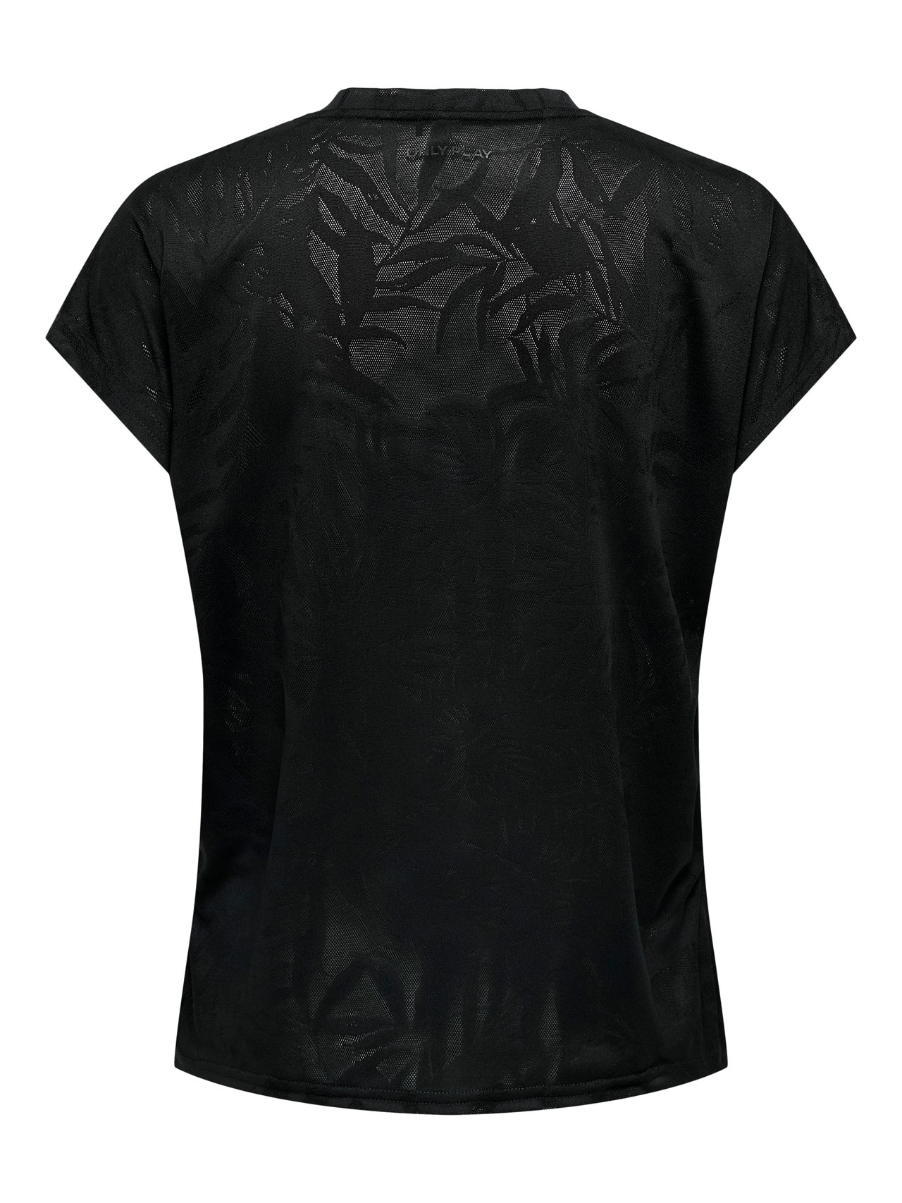 ONLY Locker geschnitten V-Ausschnitt Fledermaus-Ärmel T-Shirt -Black - 15318944