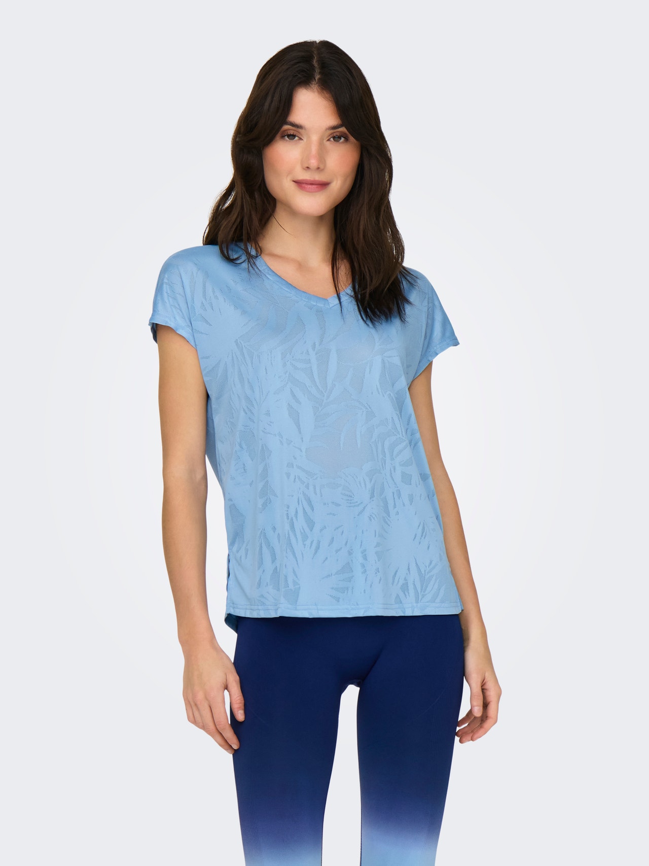 ONLY Loose fit V-Hals Vleermuismouwen T-shirts -Blissful Blue - 15318944