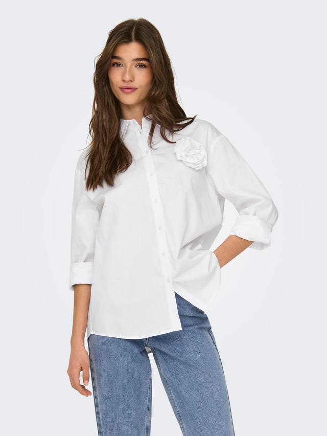 ONLY Shirt with rose detail - 15319038