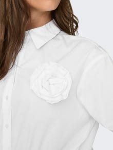 ONLY Shirt with rose detail -Cloud Dancer - 15319038