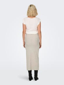 ONLY Midi nederdel med slids -Pumice Stone - 15319074