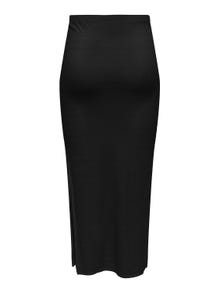 ONLY Midi skirt with slits -Black - 15319074