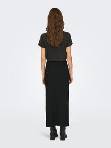 ONLY Midi skirt with slits -Black - 15319074