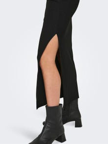 ONLY Midi skirt with slits -Black - 15319074