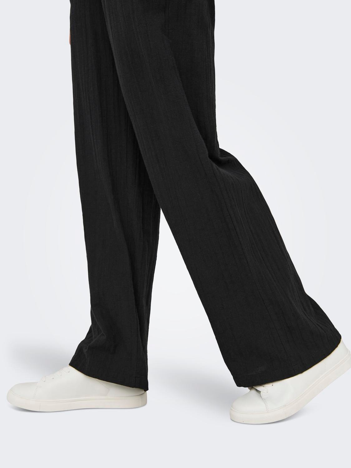 ONLY Regular Fit Trousers -Black - 15319090