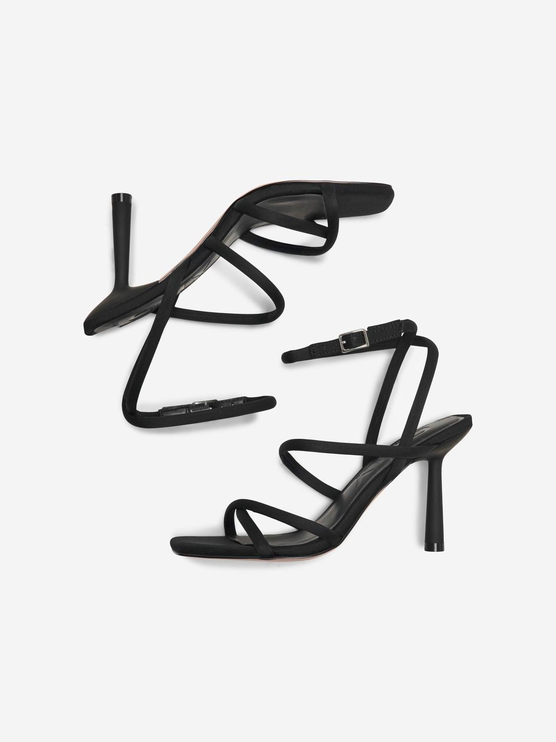 ONLY Højhælede sandaler med strop -Black - 15319126